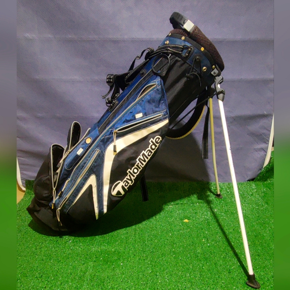 TaylorMade - 4 way - Carry Stand Golf Bag - Blue, Black, White